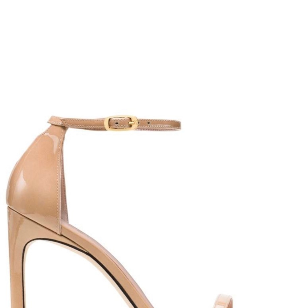Nude strap heels